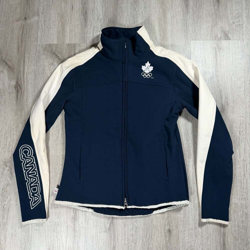 Womens HBC Official Olympic Team Canada Softshell Full-Zip Jacket Medium